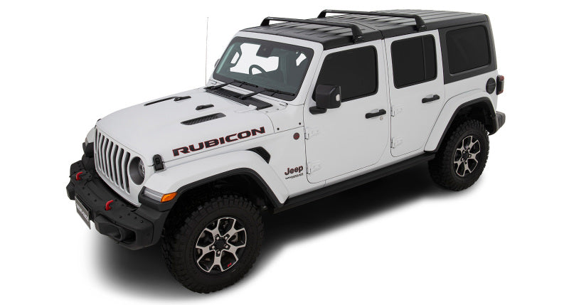 Rhino-Rack 07-22 Jeep Wrangler JK/JL 4 Door Hard Top Vortex SG 2 Bar Roof Rack - Black SG59 SG59 Photo - Primary