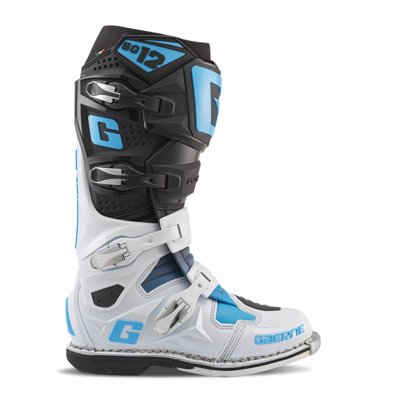 Gaerne SG12 Limited Edition Boot Black/White/Carolina Blue - Size 8 2174-103-8 2174-103-8 User 1