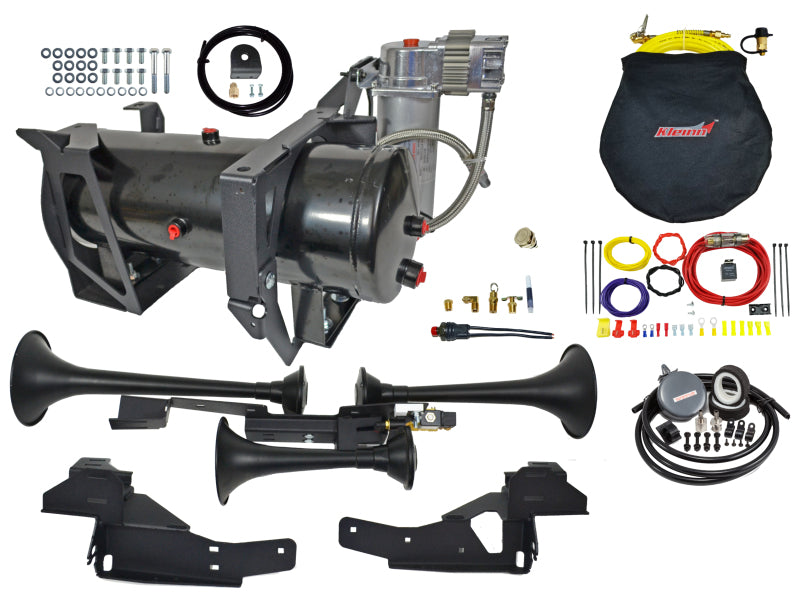 Kleinn Air Horns Kleinn 07-19 Chevrolet Silverado 2500 HD/ 3500 HD Onboard Air System w/ Model 730 Horns GMHD-734 GMHD-734 Photo - Primary