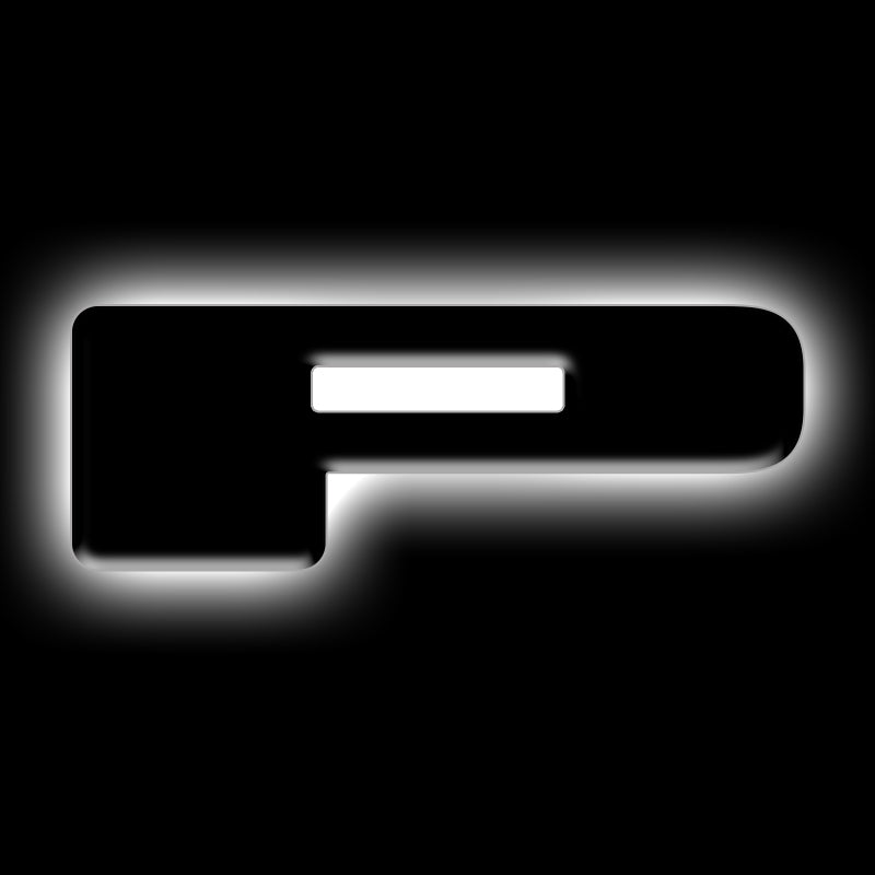 ORACLE Lighting Universal Illuminated LED Letter Badges - Matte Black Surface Finish - P 3141-P-001 3141-P-001 Photo - Primary