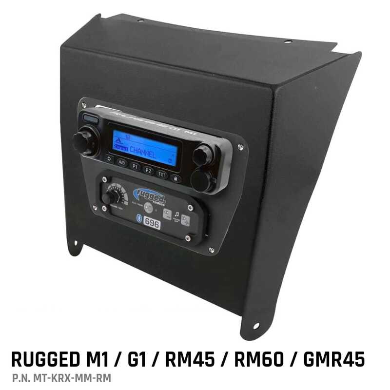 Rugged Radios Kawasaki KRX Multi-Mount Kit - Rugged M1/G1/RM45/RM60/GMR45 MT-KRX-MM-RM MT-KRX-MM-RM Photo - Primary