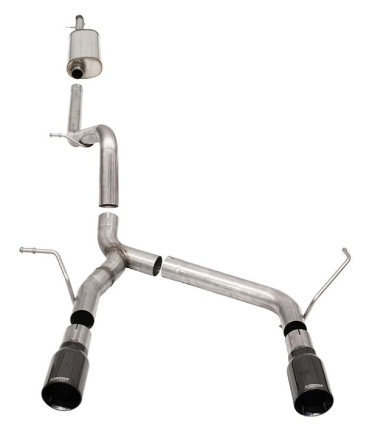 Corsa 07-18 Jeep Wrangler JKU 3.6L Sport 2.75in Cat-Back Exhaust w/ Single 4in Black Tips 21122BLK 21122BLK User 1