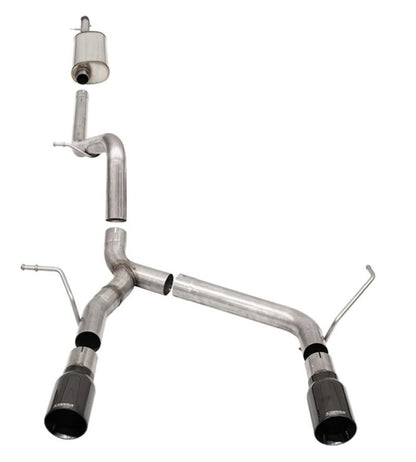 Corsa 07-18 Jeep Wrangler JKU 3.6L Sport 2.75in Cat-Back Exhaust w/ Single 4in Black Tips 21122BLK 21122BLK User 1