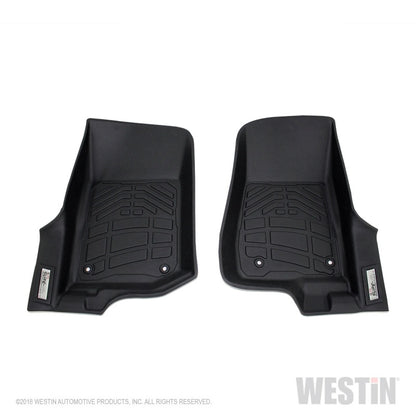 Westin 2018-2019 Jeep Wrangler JL Wade Sure Fit Floor Liners Front - Black 72-110102 72-110102 Photo - Primary