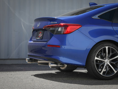 aFe POWER Takeda 2022 Honda Civic Stainless Steel Cat-Back Exhaust System w/ Polished Tip 49-36628-P 49-36628-P Photo - Mounted