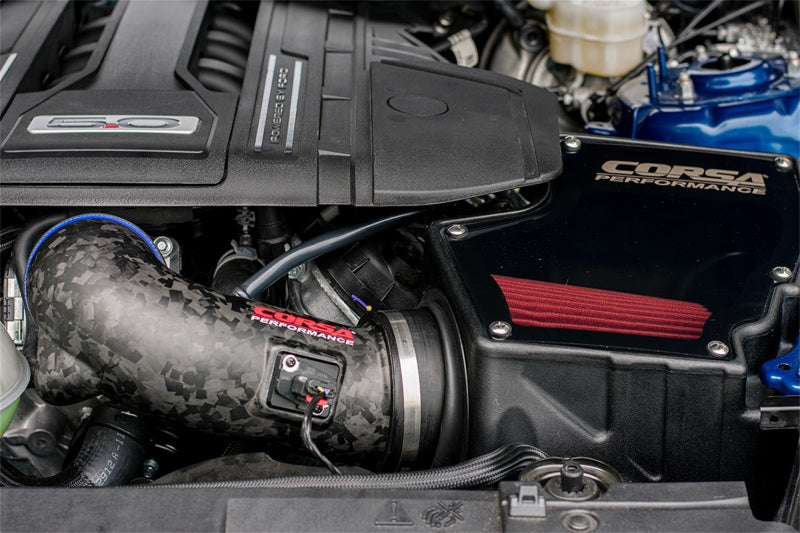 CORSA Performance Corsa 18-23 Ford Mustang GT 5.0L V8 Forged Carbon Fiber Air Intake w/ DryTech 3D No Oil 44007D-MF 44007D-MF Photo - Mounted