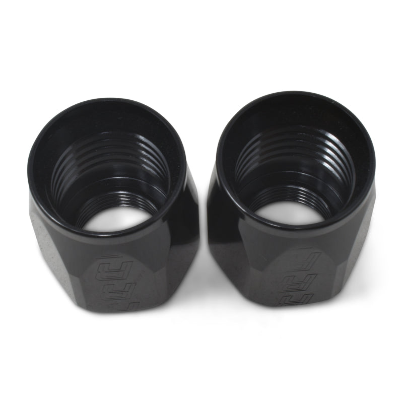 Russell Performance 2-Piece -6 AN Full Flow Swivel Hose End Sockets (Qty 2) - Polished and Black 615523 615523 Photo - out of package
