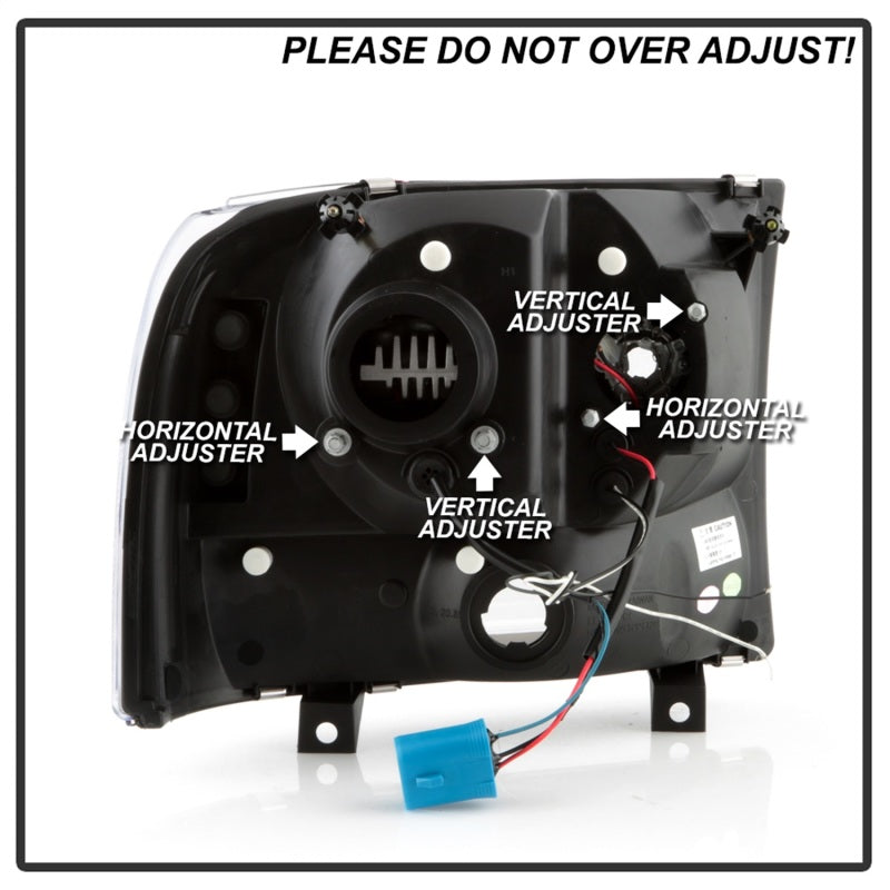 SPYDER Ford F-250 99-04/Excursion 00-04 1 Piece LED Headlights - Black PRO-YD-FF25099V2PL-BK 5088062 5088062 Photo - Unmounted