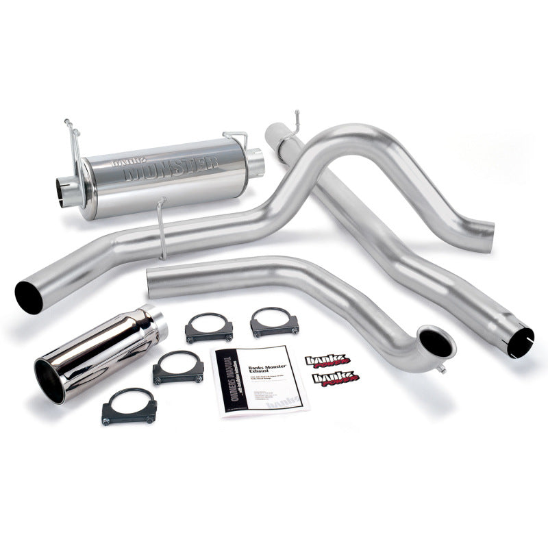 Banks Power 99-03 Ford 7.3L Monster Exhaust System - SS Single Exhaust w/ Chrome T 48656 Photo - Primary