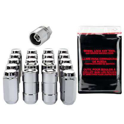 McGard 5 Lug Hex Install Kit w/Locks (Cone Seat Nut) 9/16-18 / 13/16 Hex / 1.75in. L - Chrome 84523 84523 Photo - Primary