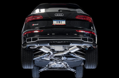 AWE Tuning Audi B9 SQ5 Resonated Touring Edition Cat-Back Exhaust - No Tips (Turn Downs) 3015-31016 3015-31016 Photo - Mounted