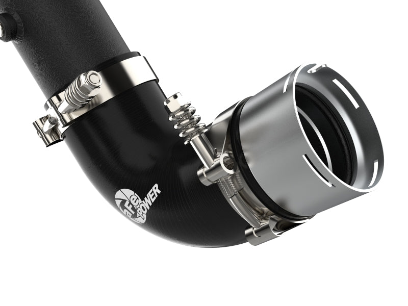 aFe Power 21-22 Ford Bronco L4-2.3L (t) BladeRunner 3in Aluminum Cold Charge Pipe Black 46-20579-B 46-20579-B Photo - Close Up
