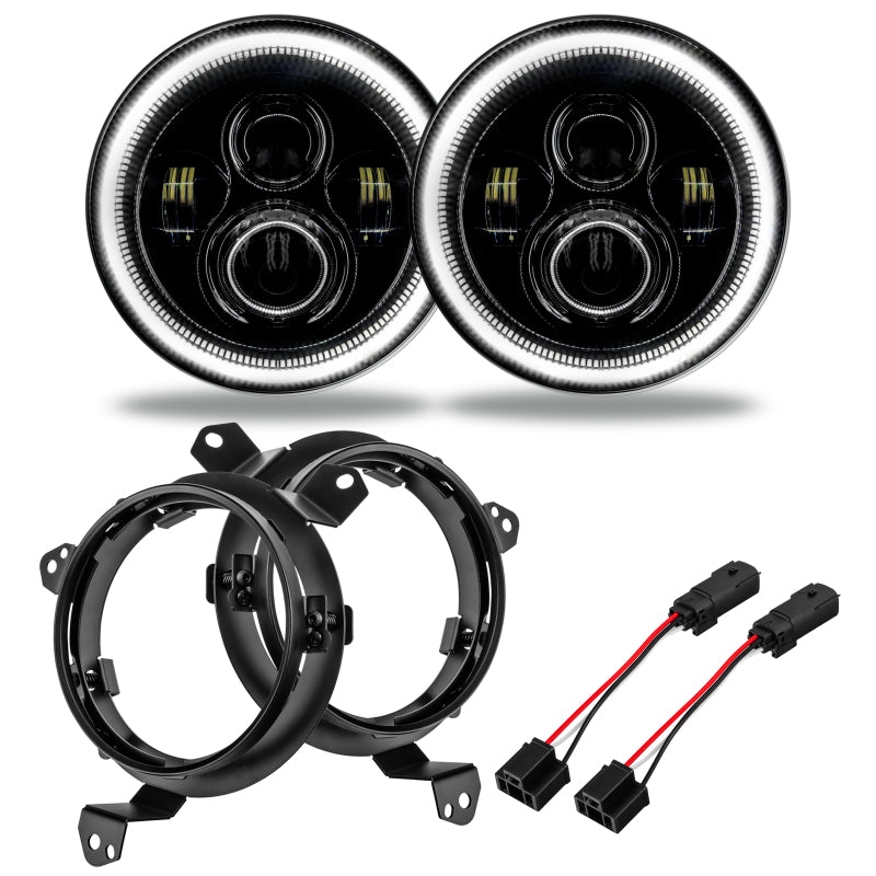 ORACLE Lighting Oracle Jeep Wrangler JL/Gladiator JT 7in. High Powered LED Headlights (Pair) - White 5769J-001 5769J-001 Photo - Primary