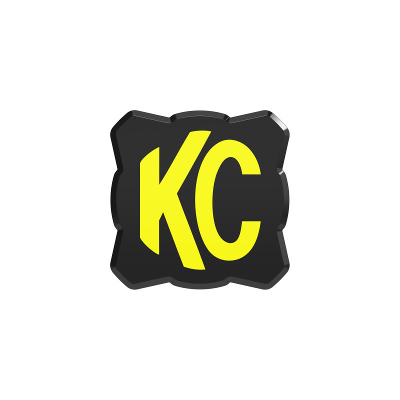 KC HiLiTES FLEX ERA 1 Single Light Cover ONLY (Black/Yellow KC Logo) 5328 5328 Photo - Primary