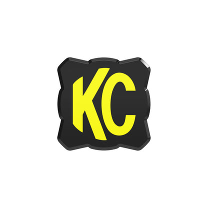 KC HiLiTES FLEX ERA 1 Single Light Cover ONLY (Black/Yellow KC Logo) 5328 5328 Photo - Primary