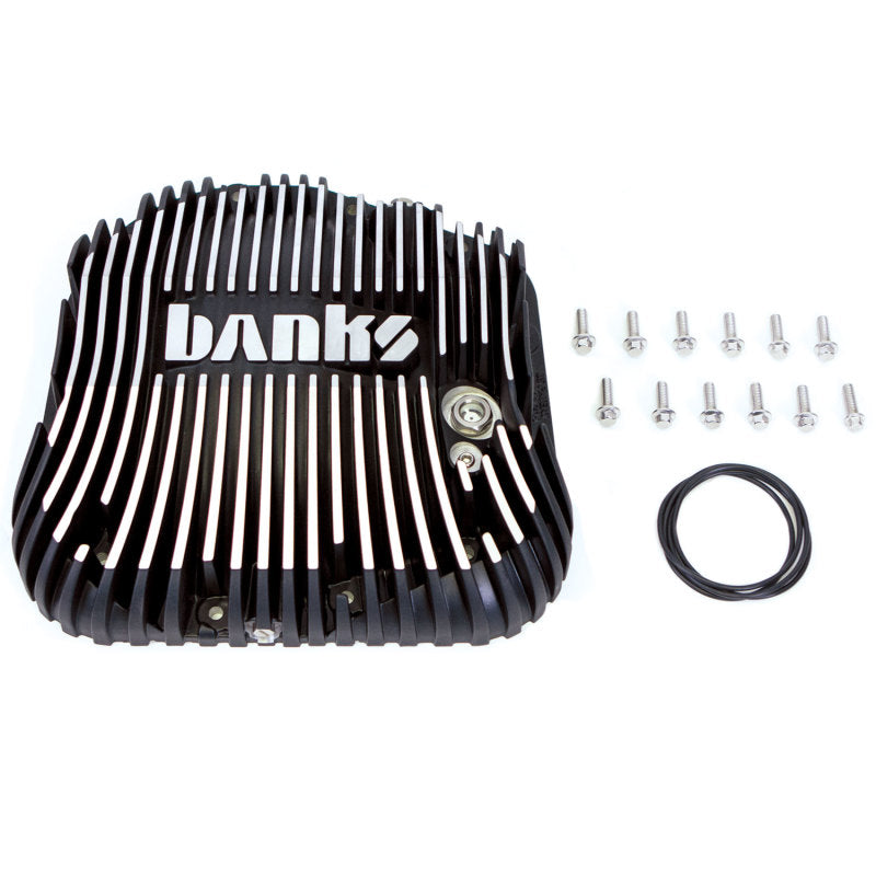 Banks 85-19 Ford F250/ F350 10.25in 12 Bolt Black Milled Differential Cover Kit 19252 19252 Photo - lifestyle view