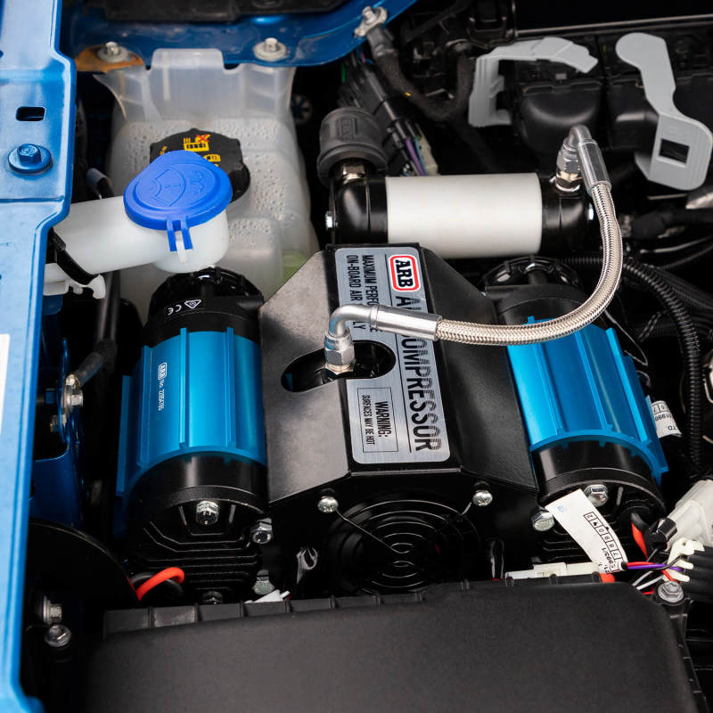 ARB Ford Bronco Twin 12V Onboard Compressor Kit CKMTA12BK1 CKMTA12BK1 Photo - Mounted
