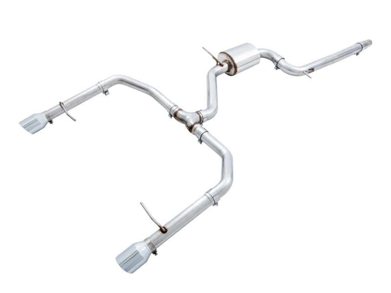 AWE Tuning 18-19 Volkswagen Jetta GLI Mk7 Track Exhaust - Chrome Silver Tips (Fits High-Flow DP) 3015-22068 3015-22068 Photo - Primary