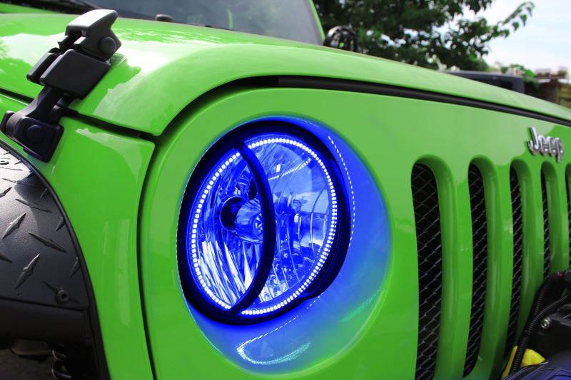 ORACLE Lighting Oracle 07-16 Jeep Wrangler JK SMD HL - ColorSHIFT w/ BC1 Controller 7079-335 7079-335 Photo - lifestyle view