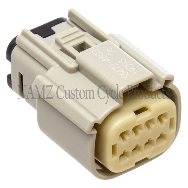NAMZ 07-23 XL/FX/Road King Main Harness Molex MX-150 8-Pos Female Connector - Gray (HD 72469-07GY) NM-33472-0802 NM-33472-0802 Photo - Primary