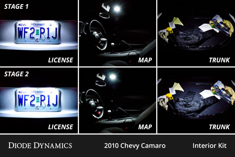 Diode Dynamics 10-15 Chevrolet Camaro Interior LED Kit Cool White Stage 2 DD0570 DD0570 User 3