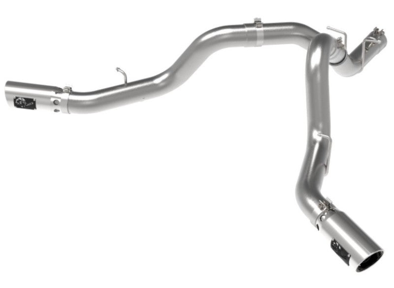 aFe Large Bore-HD 4in 409SS DPF-Back Exhaust System w/Polished Tips 20 GM Diesel Trucks V8-6.6L 49-44126-P 49-44126-P User 1