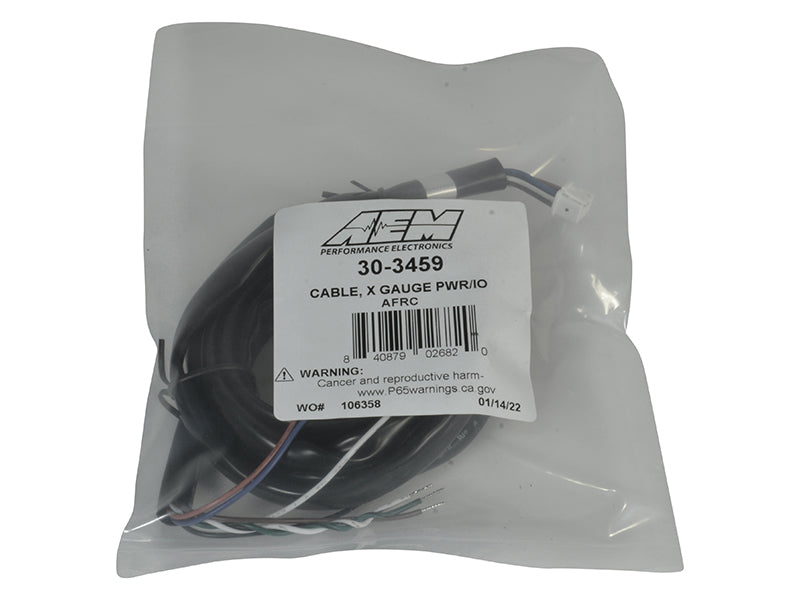 AEM Power Harness for 30-0300 X-Series Wideband Gauge 30-3459 30-3459 Photo - in package