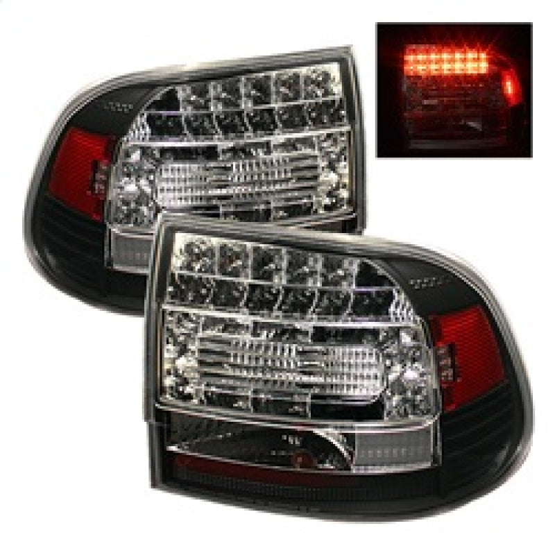 Spyder Porsche Cayenne 03-07 LED Tail Lights Black ALT-YD-PCAY03-LED-BK 5007063 5007063 Photo - Primary