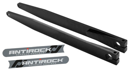 RockJock Antirock Fabricated Steel Sway Bar Arms 21in Long Slight Outward Bend w/ Stickers Pair RJ-232200-101 RJ-232200-101 Photo - Primary