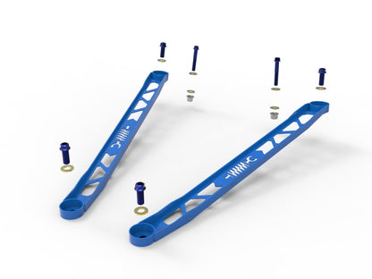 aFe CONTROL 304 Stainless Steel Front Suspension Strut Brace Blue - Toyota GR Supra (A90) 20-21 450-721003-L 450-721003-L Photo - Unmounted
