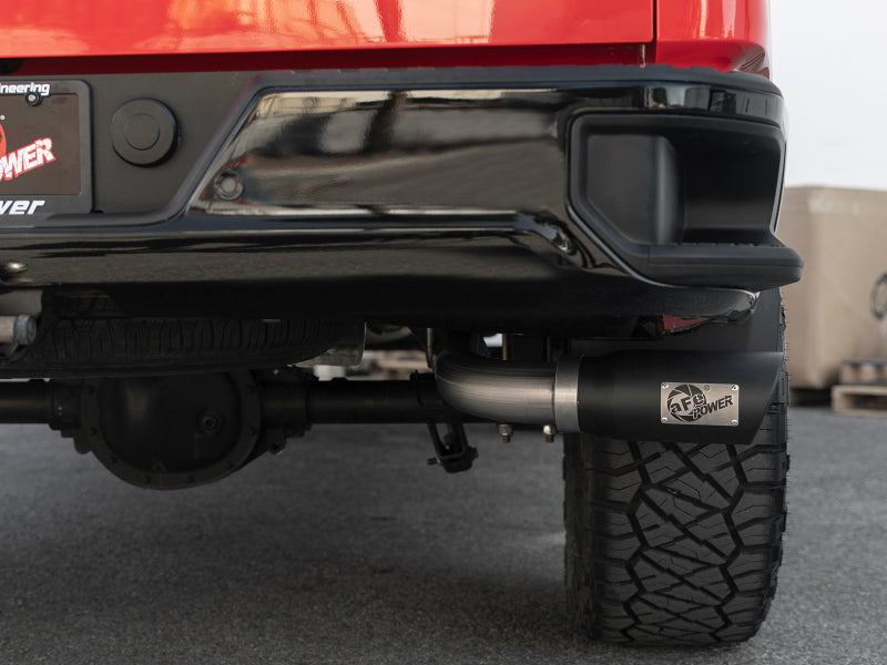 afe Apollo GT Series 2019 GM Silverado/Sierra 1500 4.3L/5.3L 409 SS CatBack Exhaust System w/Blk Tip 49-44107-B 49-44107-B Photo - Mounted