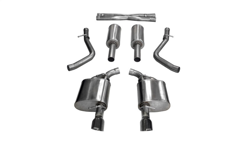 Corsa 17-18 Dodge Charger 5.7L V8 Xtreme Cat-Back Dual Rear Exit w/4.5in Black Tips 21004BLK 21004BLK Photo - Primary