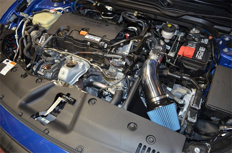 Injen Polished Short Ram Air Intake System 2016 Honda Civic 2.0L 4 Cyl SP1574P Photo - Mounted