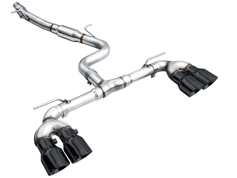 AWE Tuning AWE MK8 Volkswagen Golf R 3in Track Edition Quad Exhaust - Diamond Black Tips 3020-43658 3020-43658 Photo - out of package