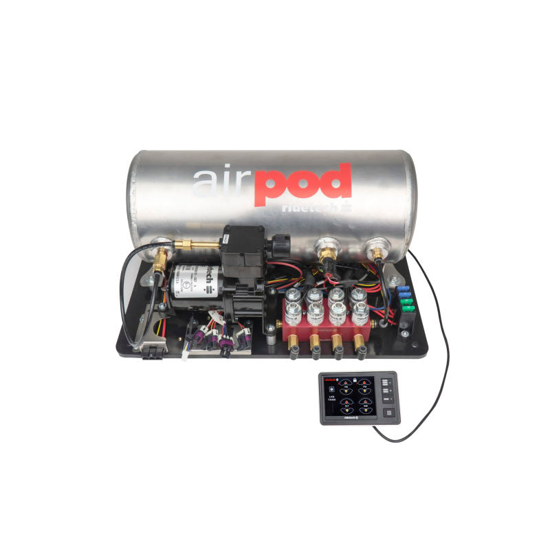 Ridetech RidePro E5 Air Ride Suspension Control System 3 Gal Single Compressor AirPod 1/4in Valves 30514000 30514000 Photo - Primary