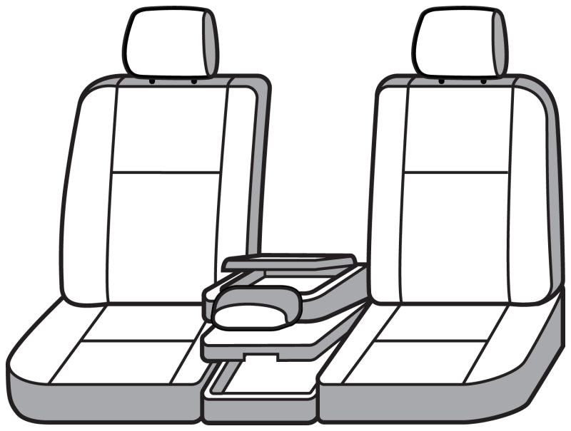Covercraft 23-24 Ford F250-F600 Endura PrecisionFit Custom Front Row Seat Covers - Charcoal/Silver GTF4349ABENCS GTF4349ABENCS Photo - out of package