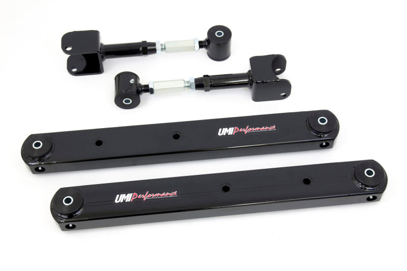 UMI Performance 64-67 GM A-Body Rear Control Arm Kit Fully Boxed Lowers Adjustable Uppers 402126-B 402126-B Photo - Primary