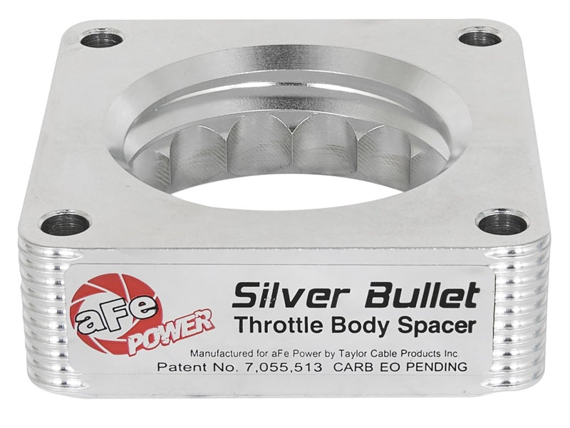 aFe Silver Bullet Throttle Body Spacer Nissan 350Z 03-06 V6-3.5L (VQ35DE) 46-36008 Photo - Unmounted