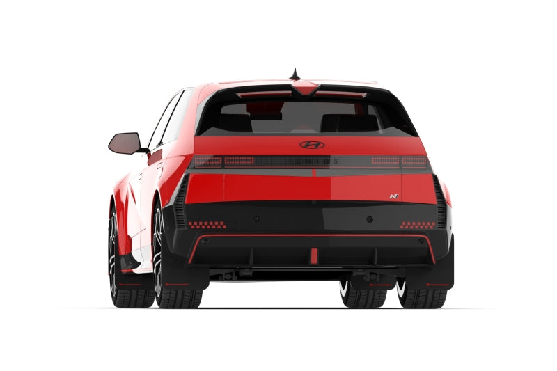 Rally Armor 2025 Hyundai Ioniq 5 N Black Mud Flap w/ Red Logo MF117-UR-BLK-RD MF117-UR-BLK-RD User 1