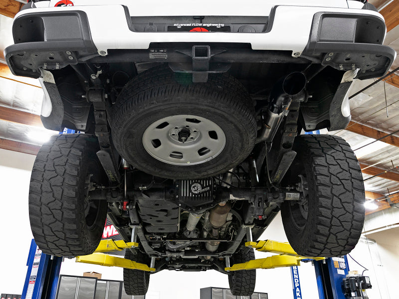 aFe MACH Force-XP 3in 409 SS Cat-Back Exhaust w/ Black Tip 16-18 GM Colorado/Canyon I4-2.8L (td) LWN 49-44100-B 49-44100-B Photo - Mounted
