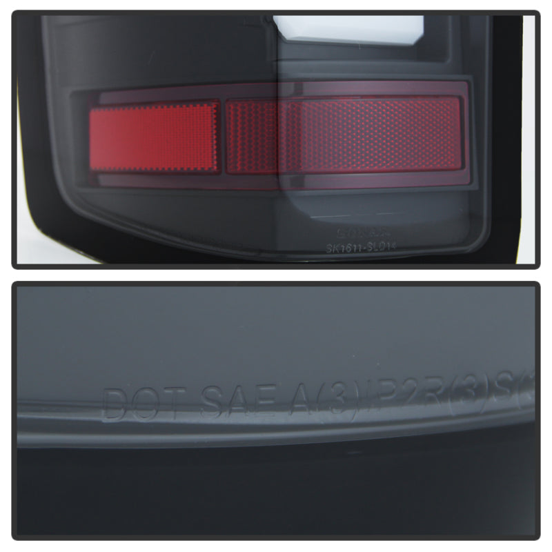 Spyder Chevy 1500 14-16 Light Bar LED Tail Lights Blk ALT-YD-CS14-LBLED-BK 5079985 5079985 User 1