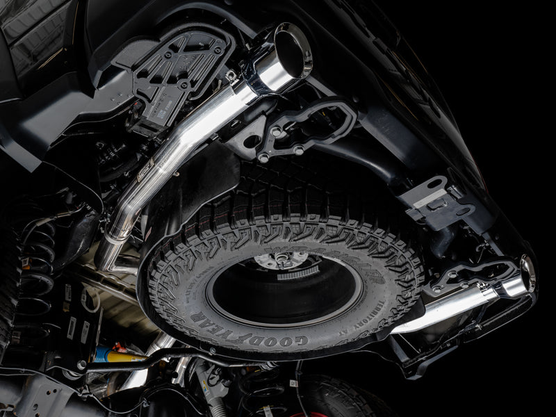 AWE Tuning 2021 RAM 1500 TRX 0FG Cat-Back Exhaust - Chrome Silver Tips 3015-32004 3015-32004 Photo - Mounted