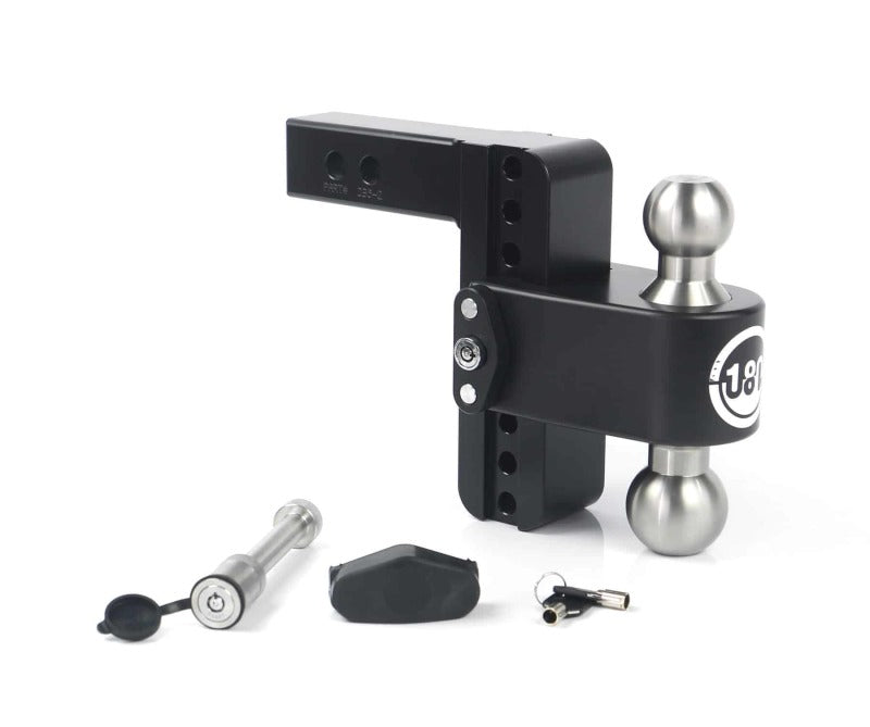 Weigh Safe 180 Hitch 6in Drop Hitch & 2in Shank (10K/12.5K GTWR) w/WS05 - Black Cerakote LTB6-2-KA-CER-BLA LTB6-2-KA-CER-BLA User 1