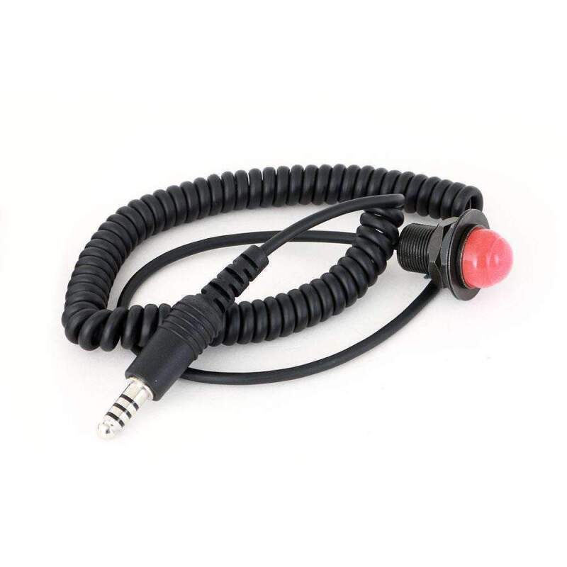 Rugged Radios Velcro Mount Steering Wheel Push to Talk (PTT) with Quick Disconnect for Intercoms PTT-VM2-QD PTT-VM2-QD Photo - Primary
