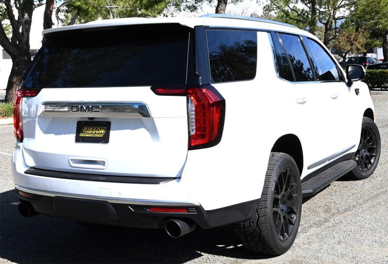 Gibson 21-23 GMC Yukon XL Denali/Chevrolet Suburban 6.2L 2/4wd Black Elite Cat-Back Exhuast 65716B 65716B Photo - Mounted