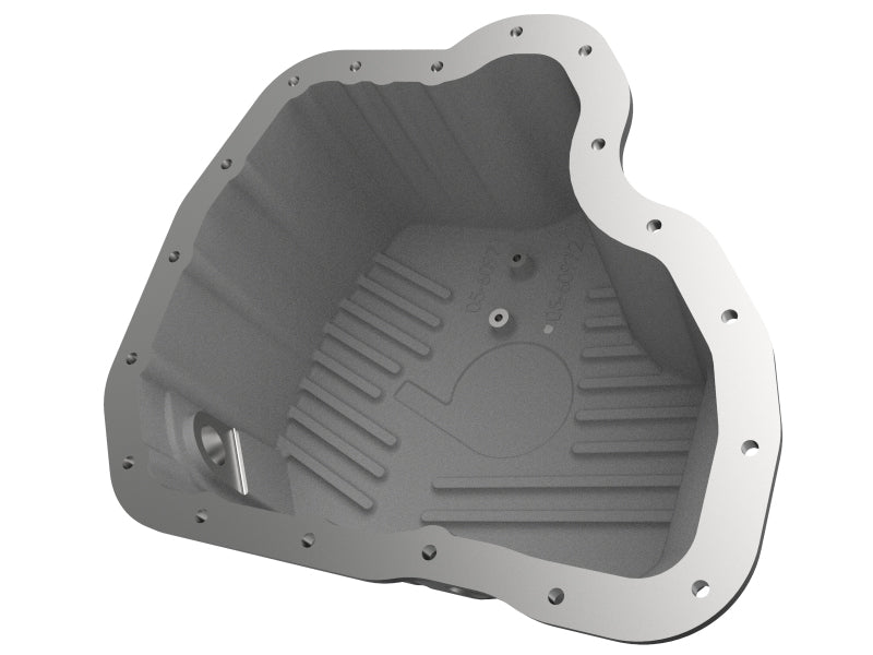 aFe 011-16 GM Diesel Trucks V8-6.6L LML Engine Oil Pan Black POWER Pro Series w/ Machined Fins 46-71080B 46-71080B Photo - Unmounted