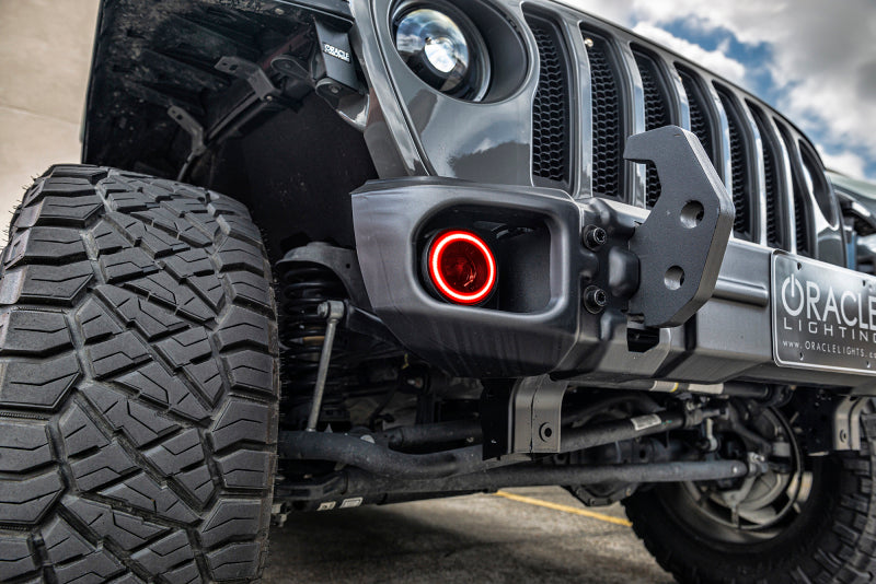 ORACLE Lighting Oracle Jeep Wrangler JK/JL/JT High Performance W LED Fog Lights - ColorSHIFT - Dynamic 5846-332 5846-332 Photo - lifestyle view