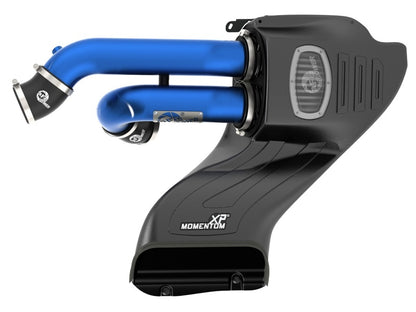 aFe Momentum XP PRO DRY S Cold Air Intake System W/ 3 IN Blue Intake Tubes 51-73120-L Photo - Unmounted