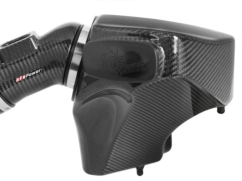 aFe Cold Air Intake System w/ PRO DRY S Black Series Momentum Carbon Fiber 51-76305-CF Photo - Unmounted