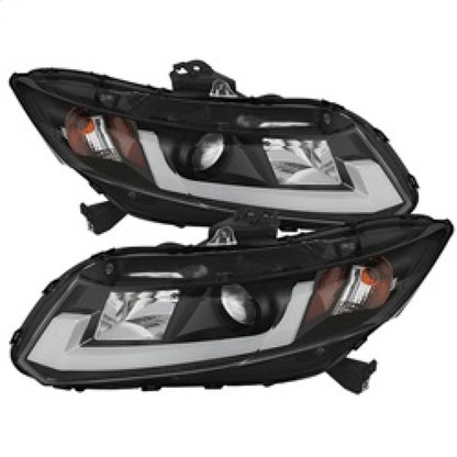 Spyder Honda Civic 2012-2014 Projector Headlights - Light Bar DRL Black PRO-YD-HC12-DRL-BK 5076519 5076519 Photo - Primary